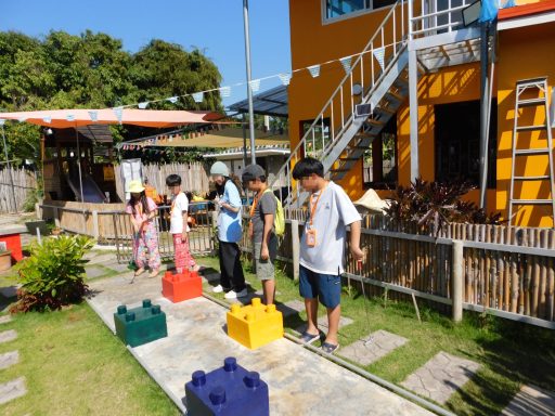 Mini Golf Kids Chiang Mai Hangdong Kids playing mini golf at Hangdong Minigolf Chiang Mai German Restaurant outdoor activity